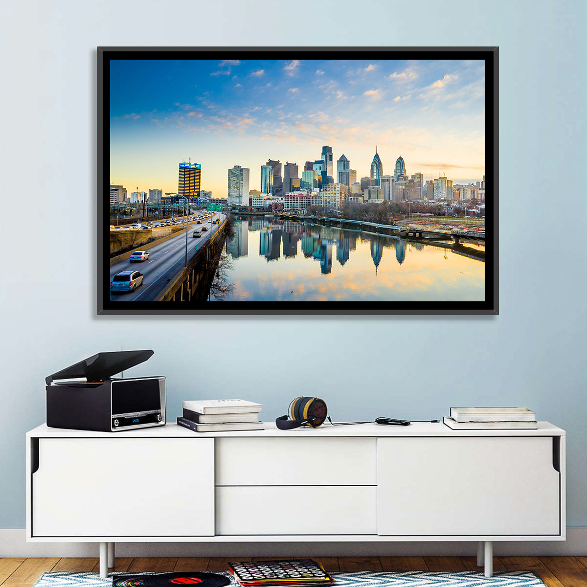 Philadelphia Skyline at Dusk Wall Art