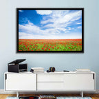 Red Poppy Field Wall Art