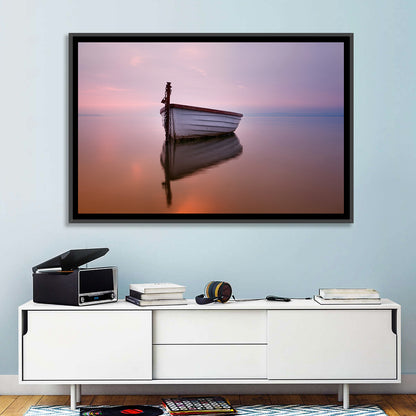 Pastel Boat Reflection Wall Art