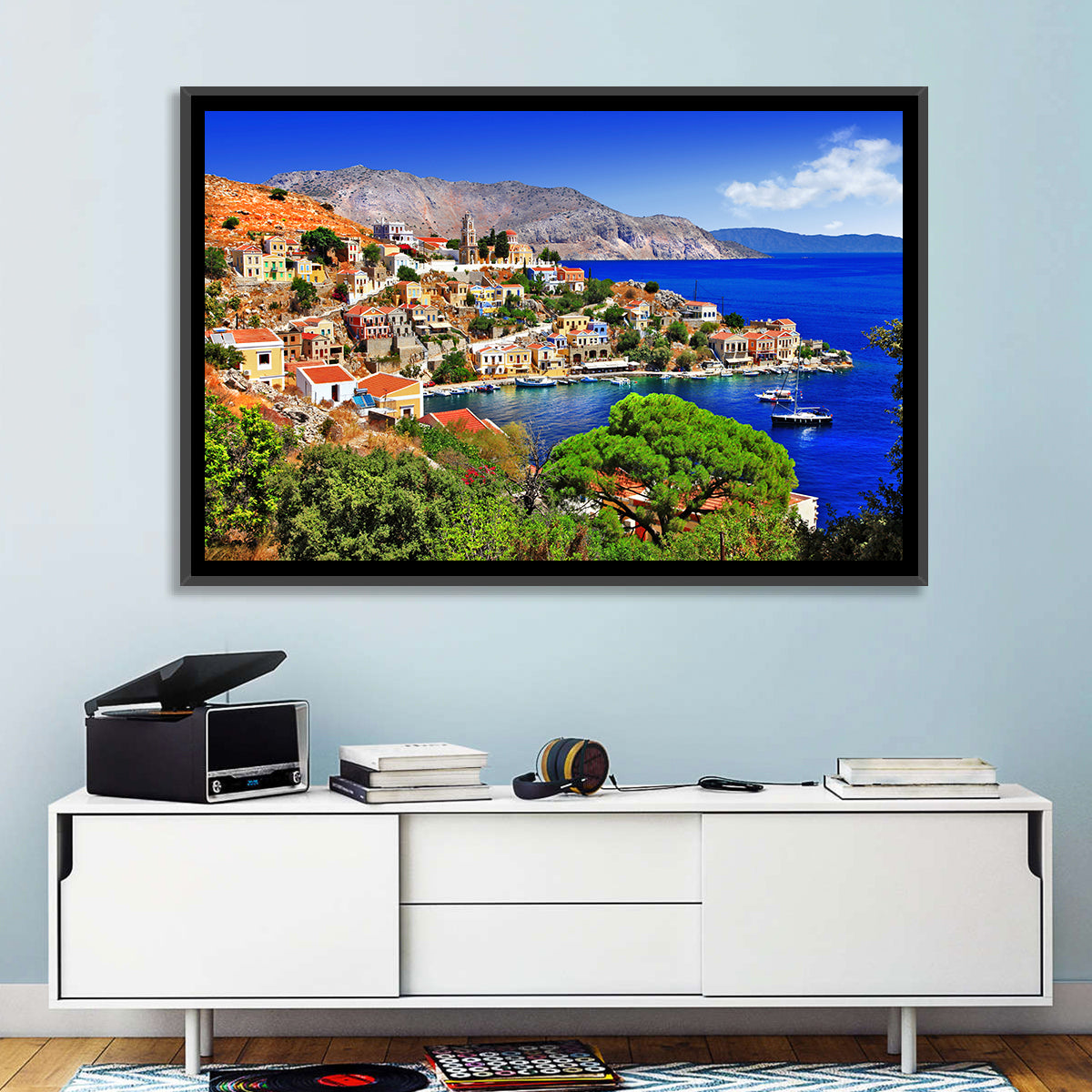 Symi Harbor, Greece Wall Art