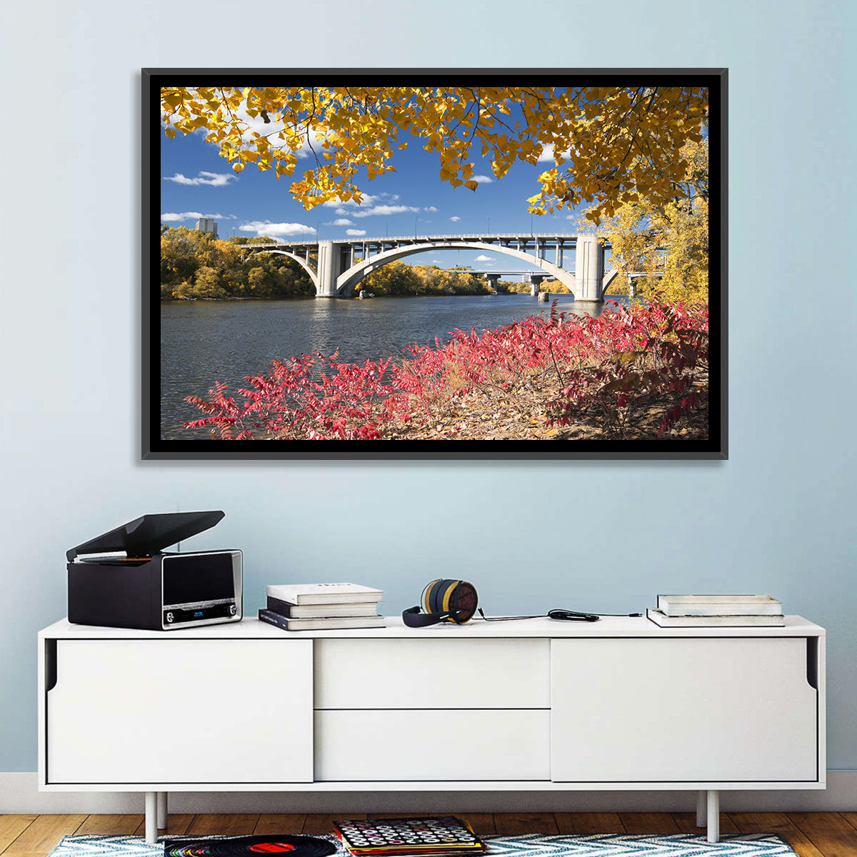 Ford Parkway Bridge Mississippi River Wall Art