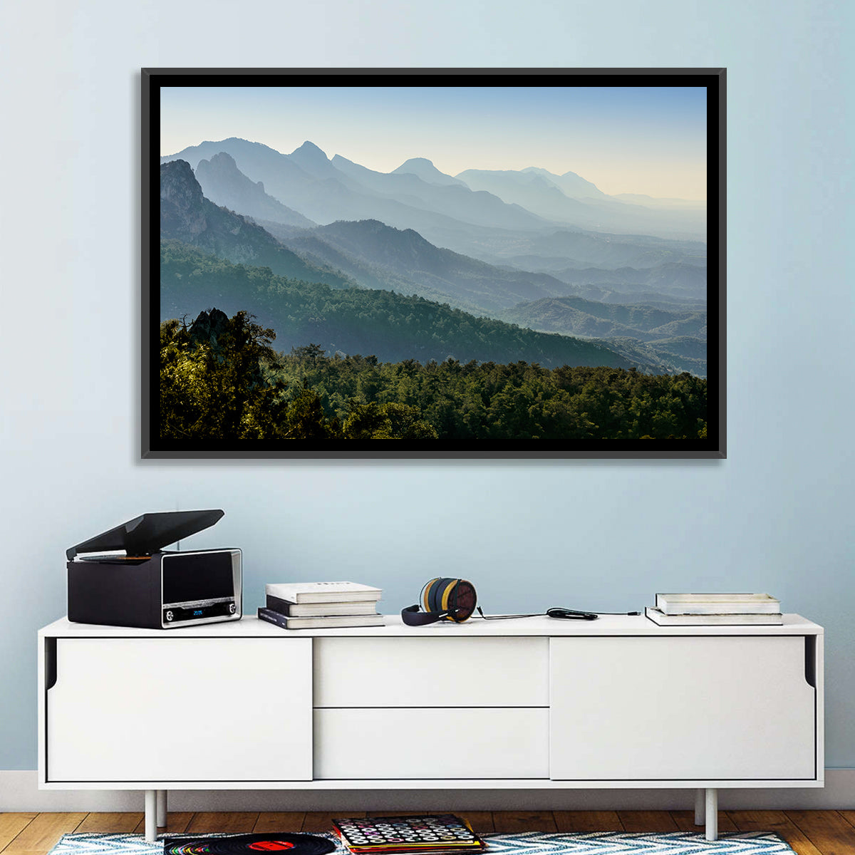 Misty Mountain Ridges Wall Art