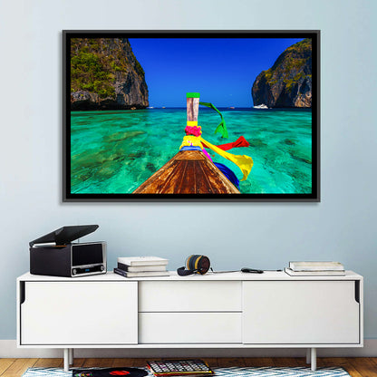 Maya Bay Long-tail Boat Wall Art