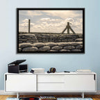 Wwi Trench with Sandbags Wall Art