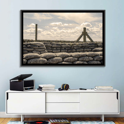Wwi Trench with Sandbags Wall Art