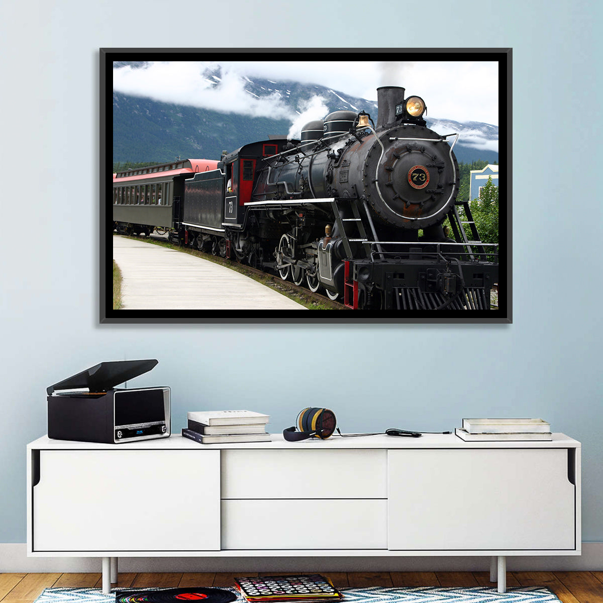 Steam Engine Train Wall Art