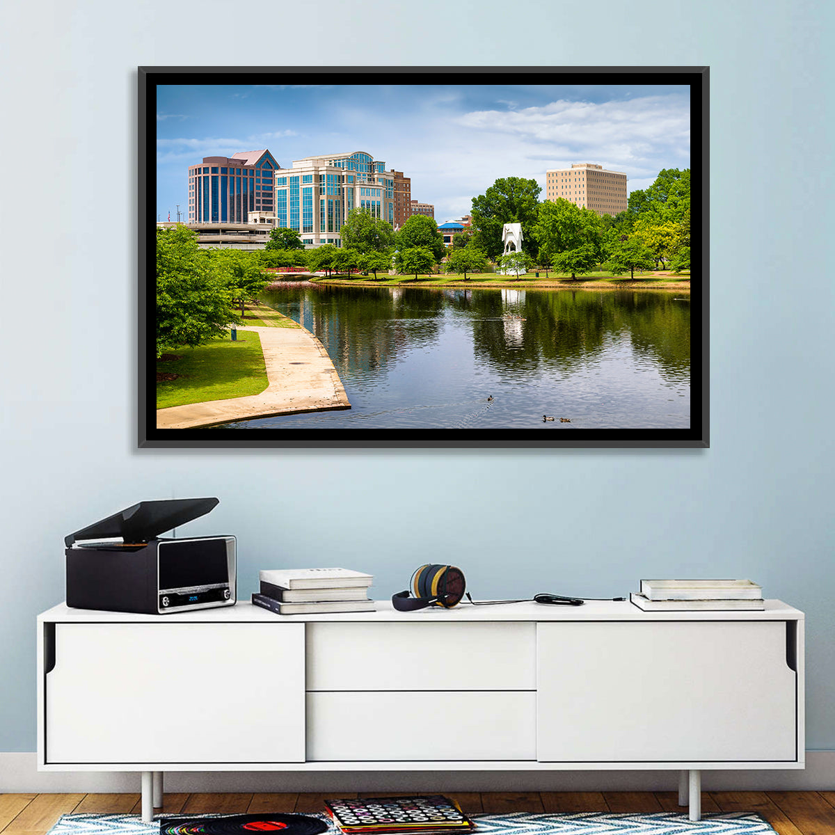 Big Spring Park Skyline, Huntsville Wall Art