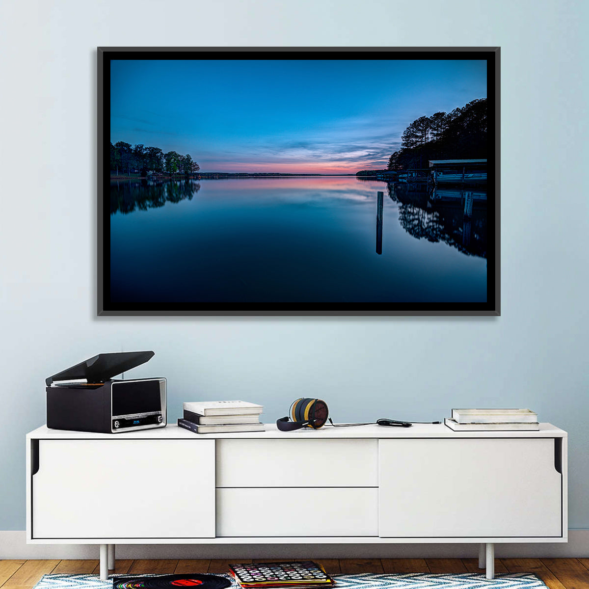 Lake Gaston Twilight Reflection Wall Art
