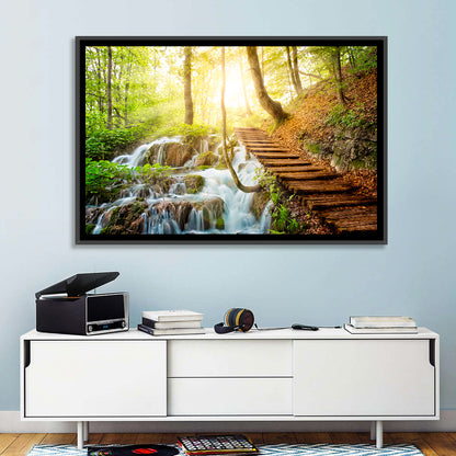 Plitvice Lakes Walkway Wall Art