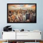 Midtown Manhattan Skyline at Sunset Wall Art