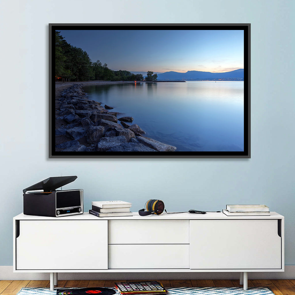 Lake Neuchatel Twilight Wall Art