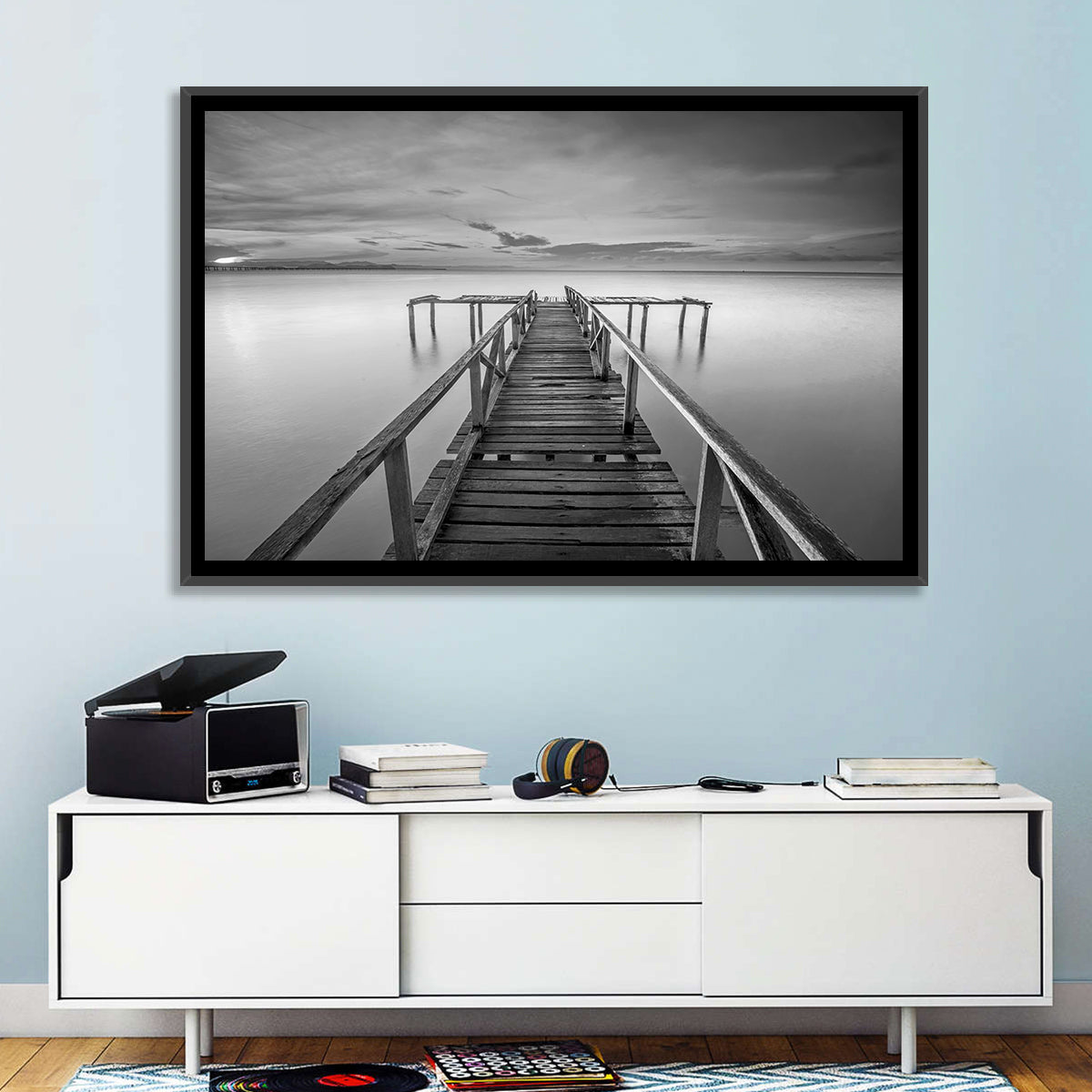Teluk Tempoyak Jetty at Dusk Wall Art