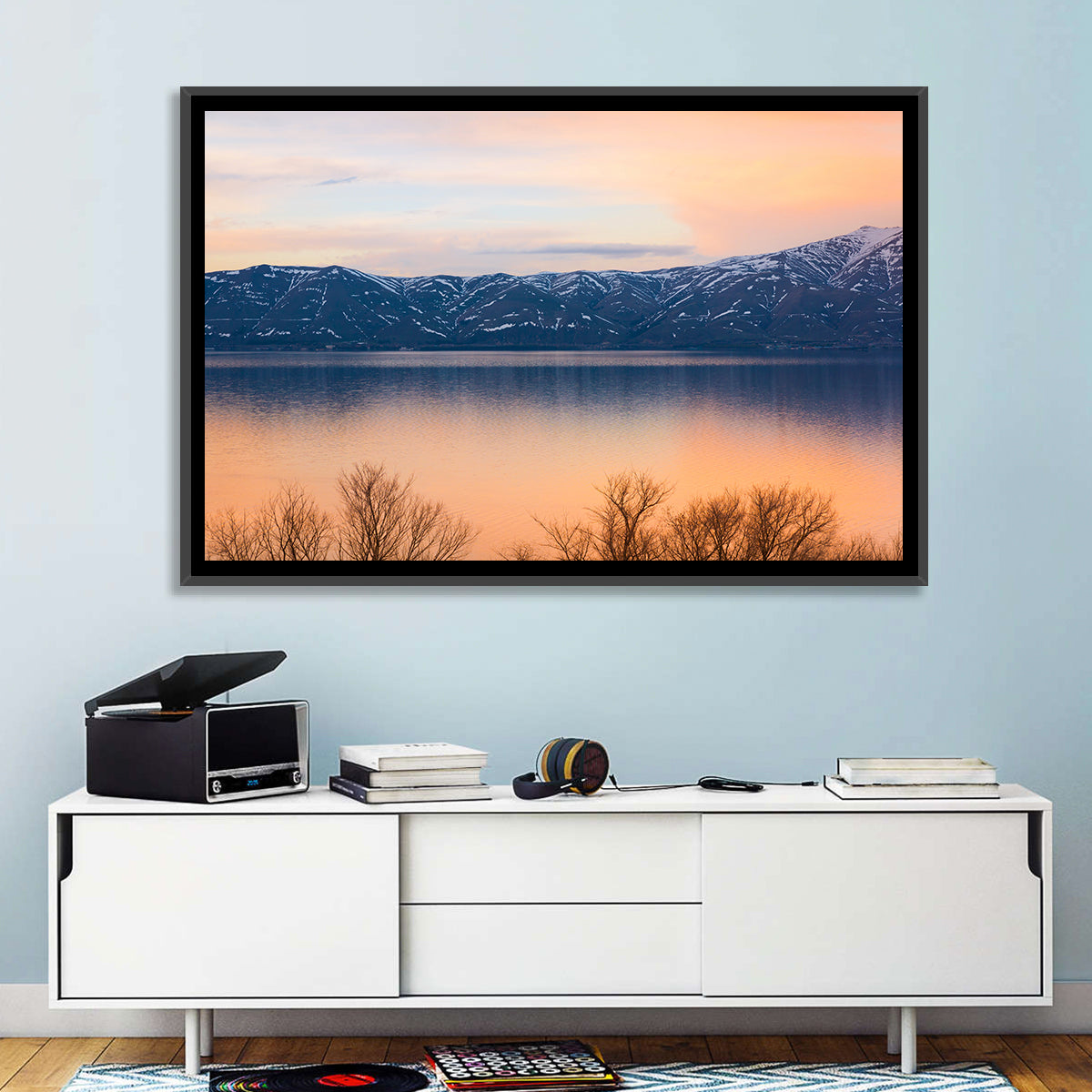 Lake Sevan Golden Dusk Wall Art
