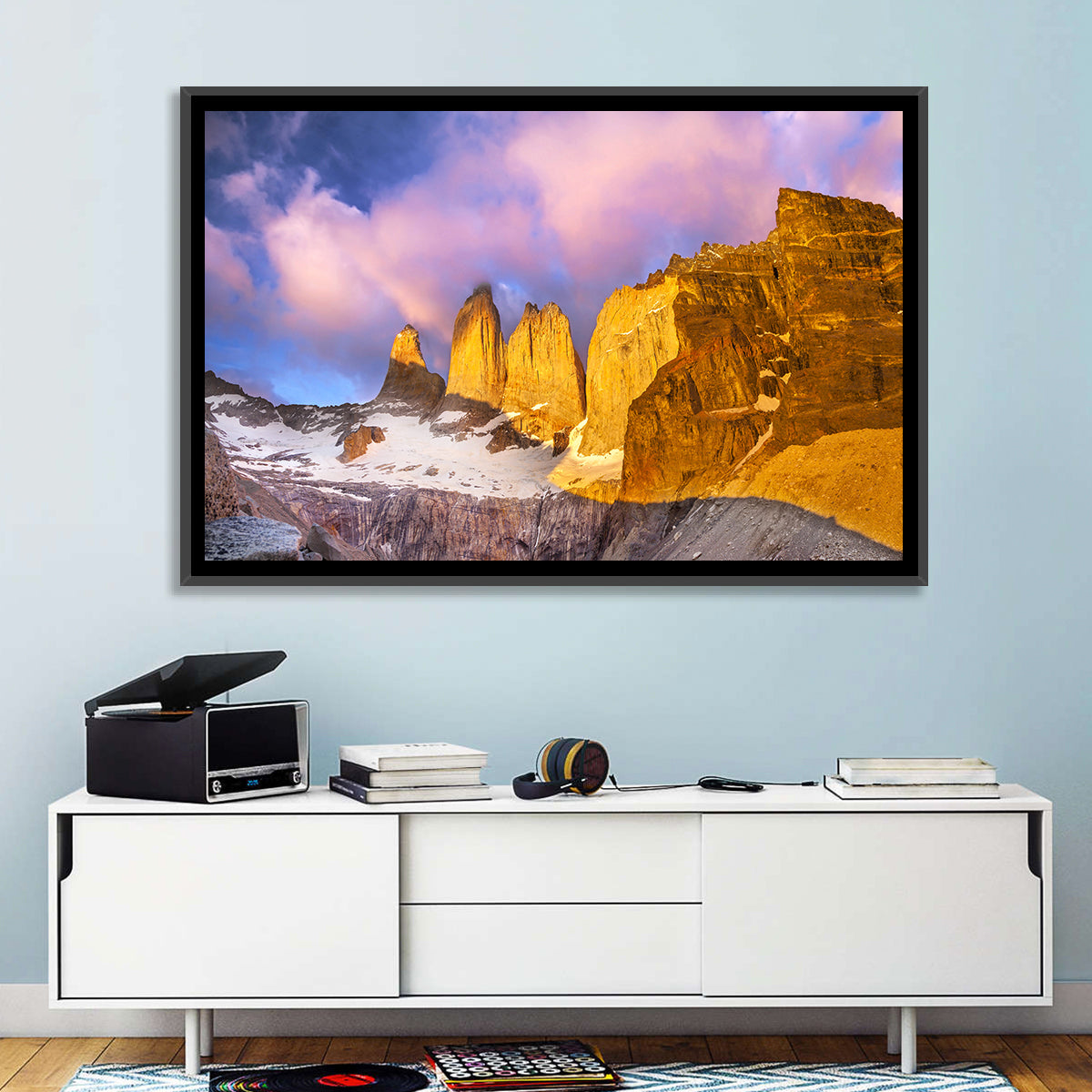 Torres Del Paine Alpenglow Wall Art