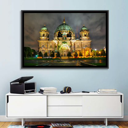 Berlin Cathedral Night View Wall Art