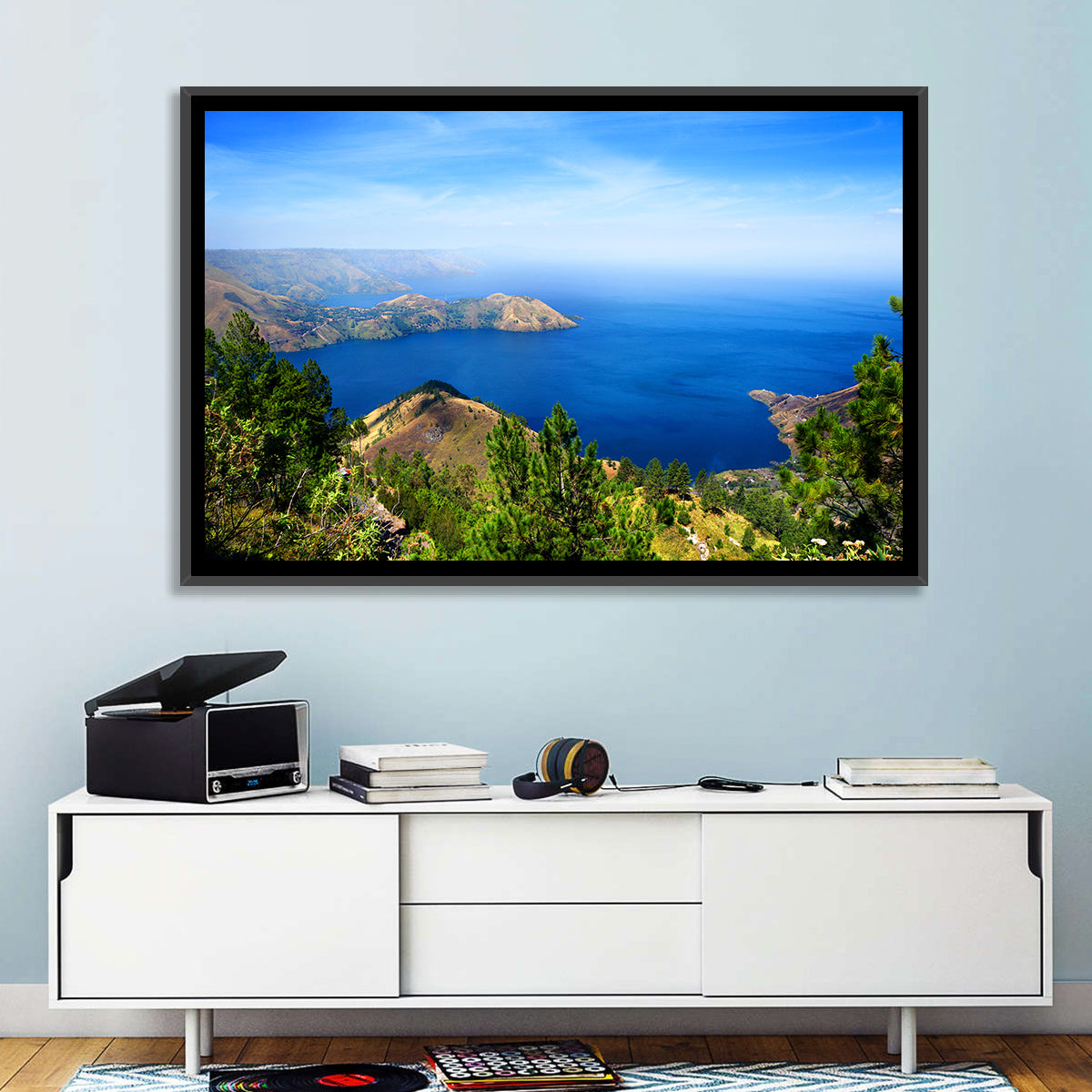 Lake Toba Aerial View Wall Art