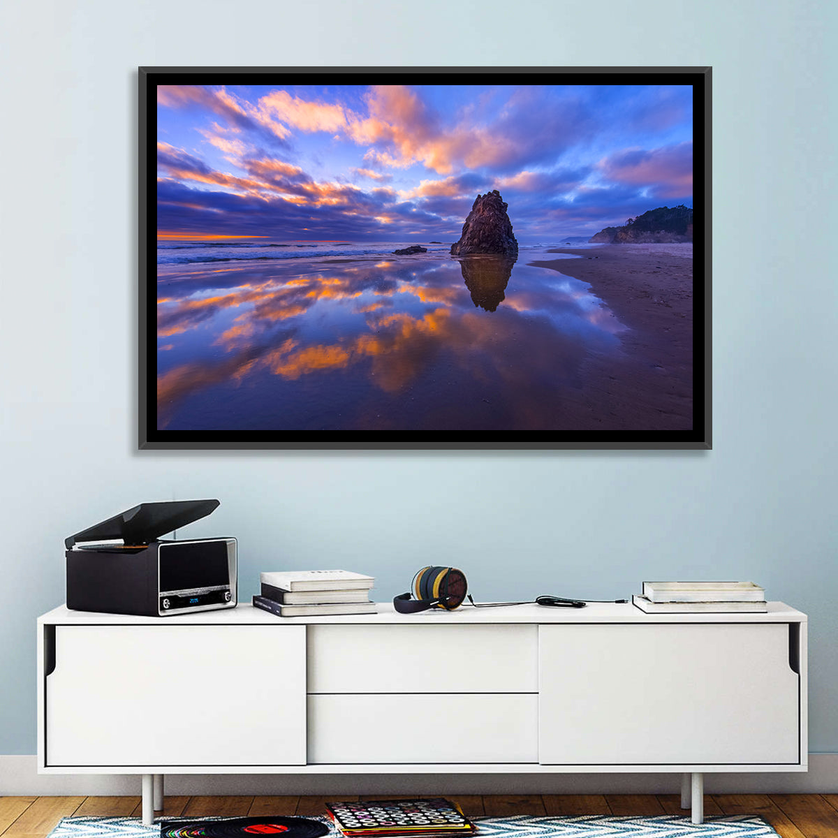 Oregon Coast Sea Stack Sunset Wall Art