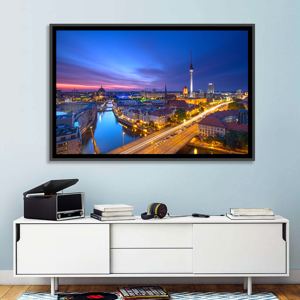 Berlin Skyline at Twilight Wall Art