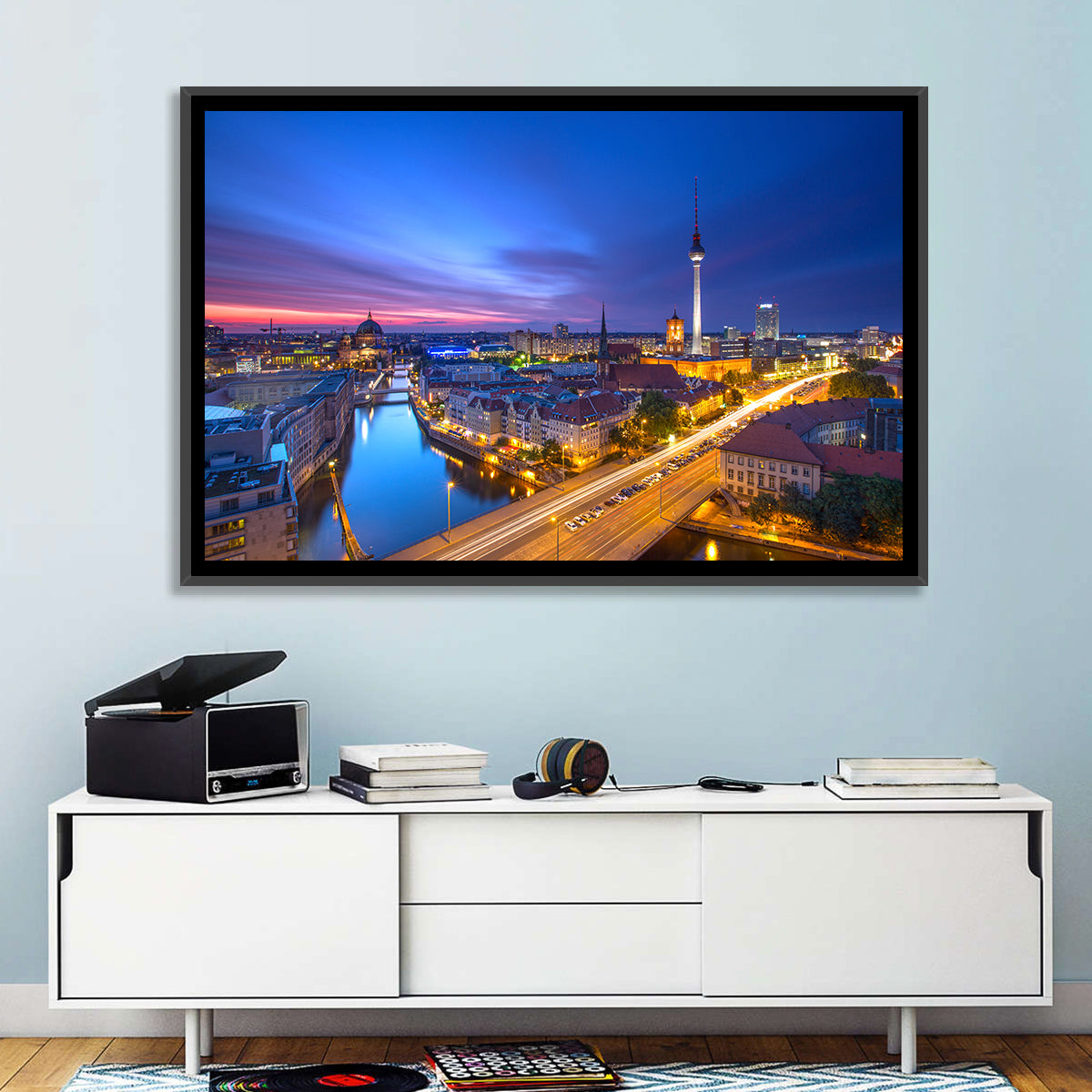 Berlin Skyline at Twilight Wall Art