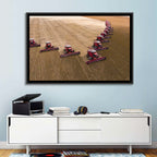 Aerial Soybean Harvest Wall Art