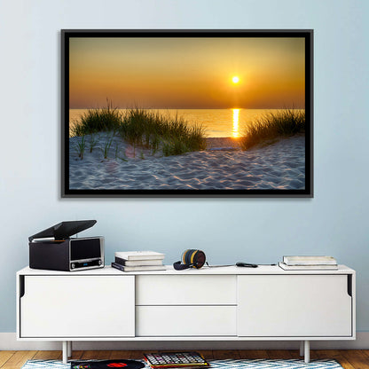 Lake Michigan Sunset Dunes Wall Art