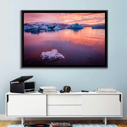Jökulsárlón Dusk Lagoon Wall Art