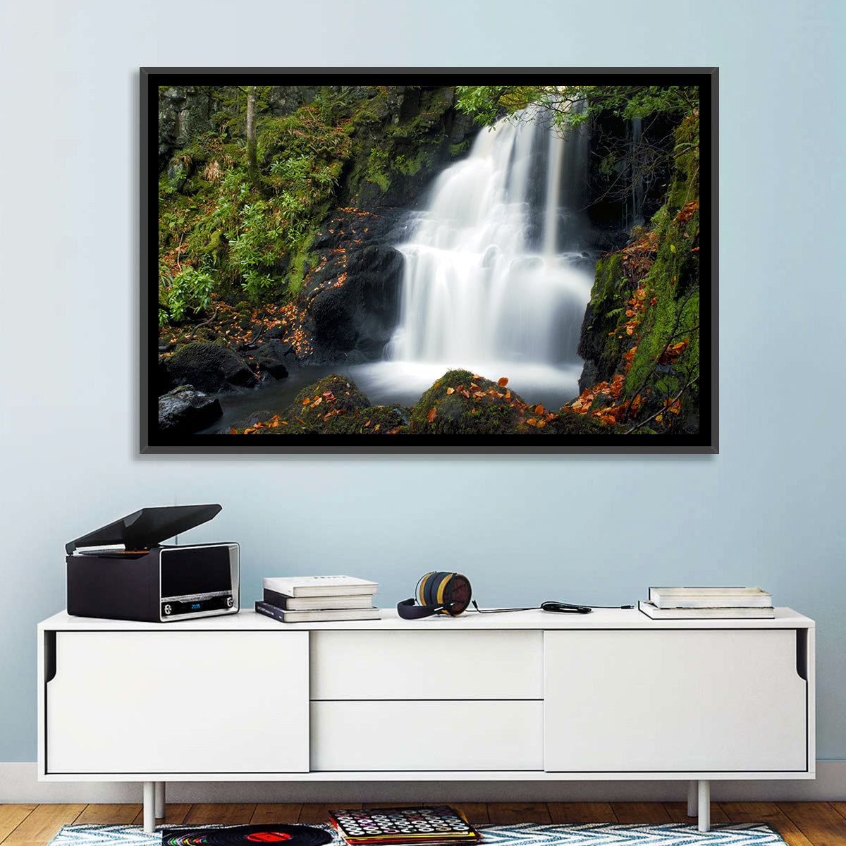 Autumn Waterfall in Tobermory Wall Art