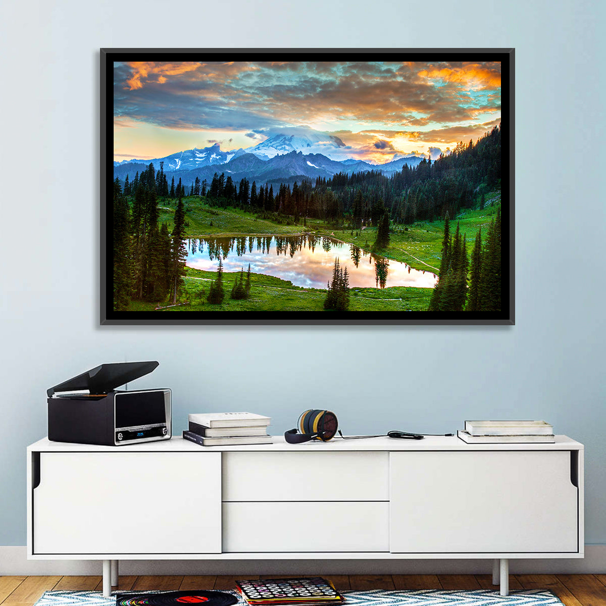Mount Rainier Reflection at Tipsoo Lake Wall Art