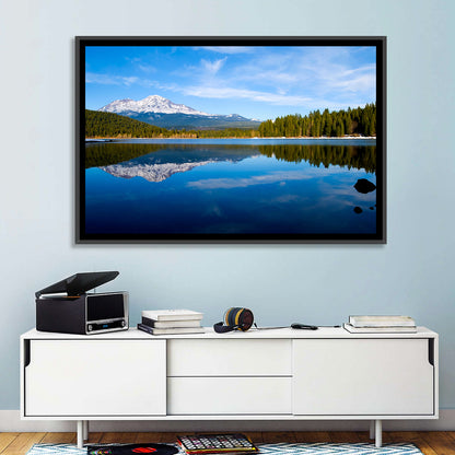 Northern California Snow Capped Lake Wall Art
