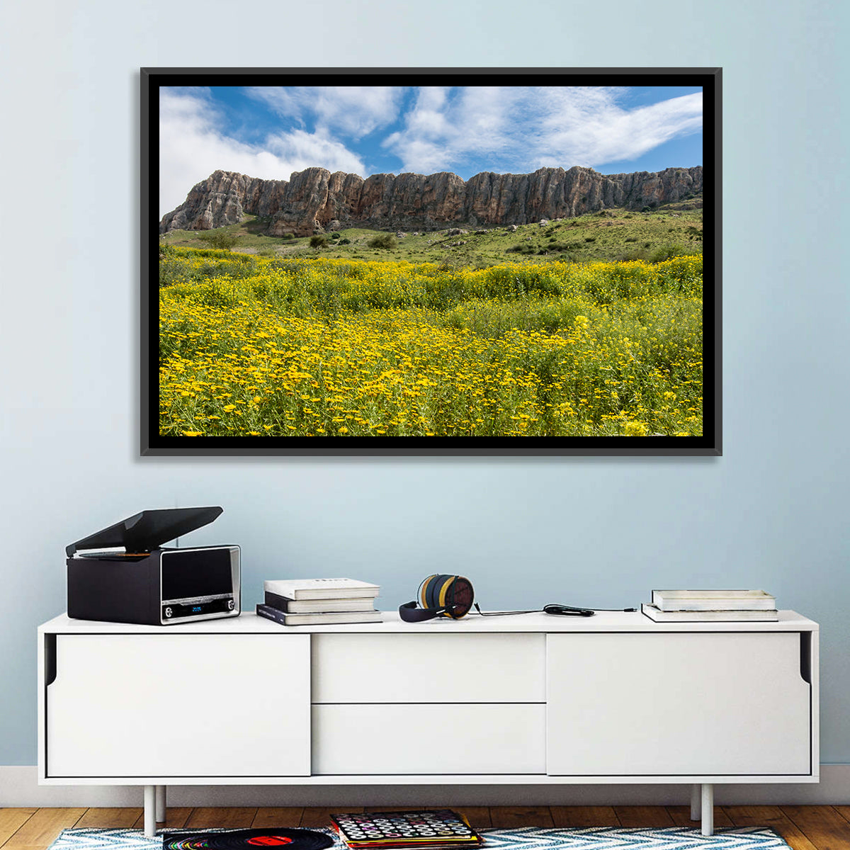Mount Arbel Wildflower Meadow Wall Art