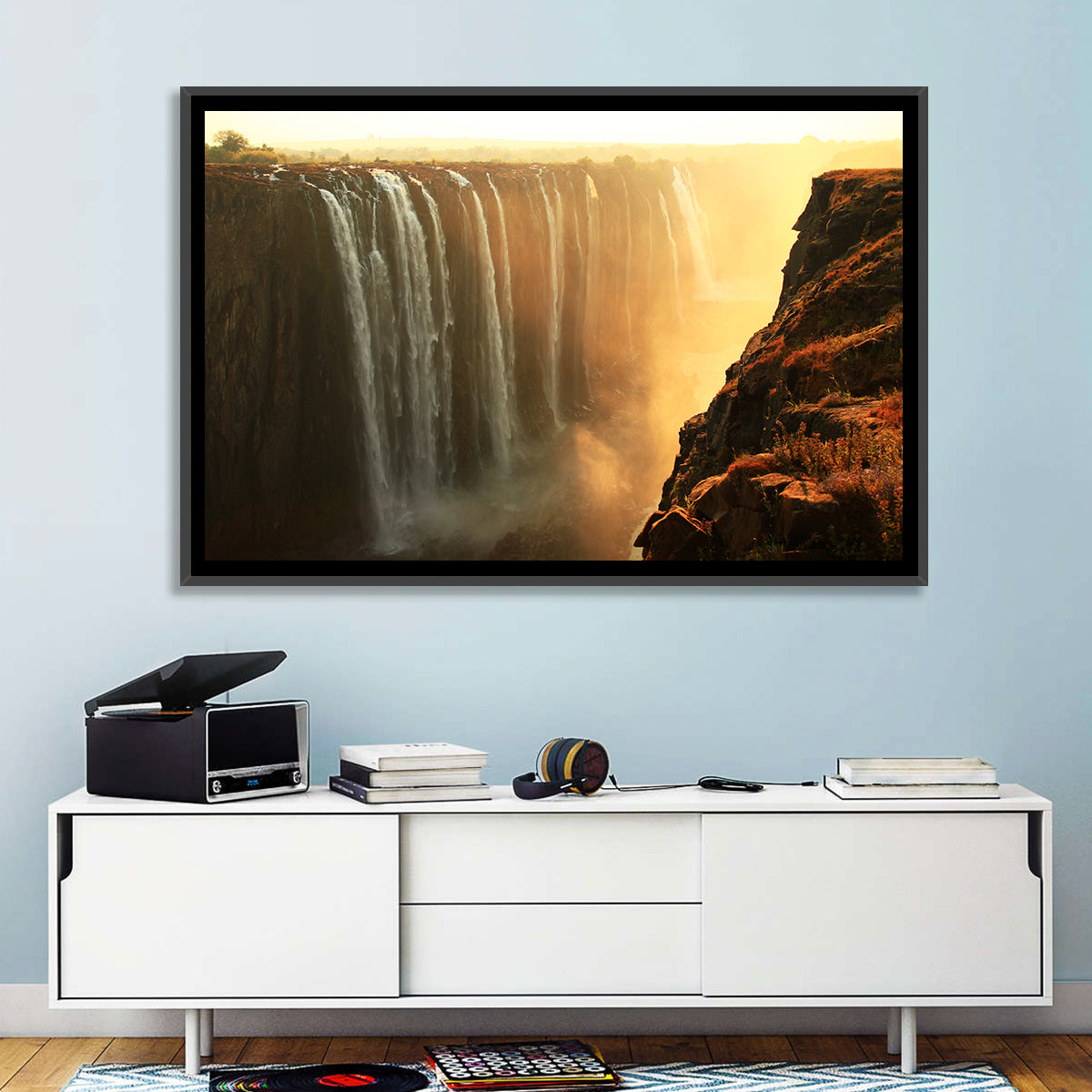 Victoria Falls Golden Hour Wall Art