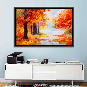 Autumn Forest Pathway Wall Art