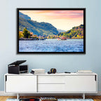 Lake Iseo Morning Harbor Wall Art