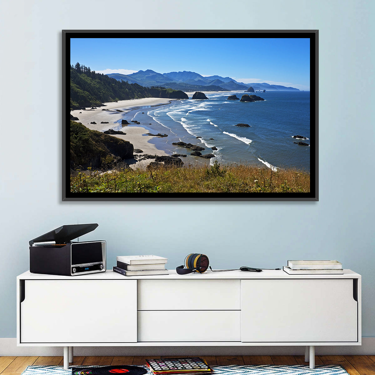Cannon Beach Morning Shoreline Wall Art