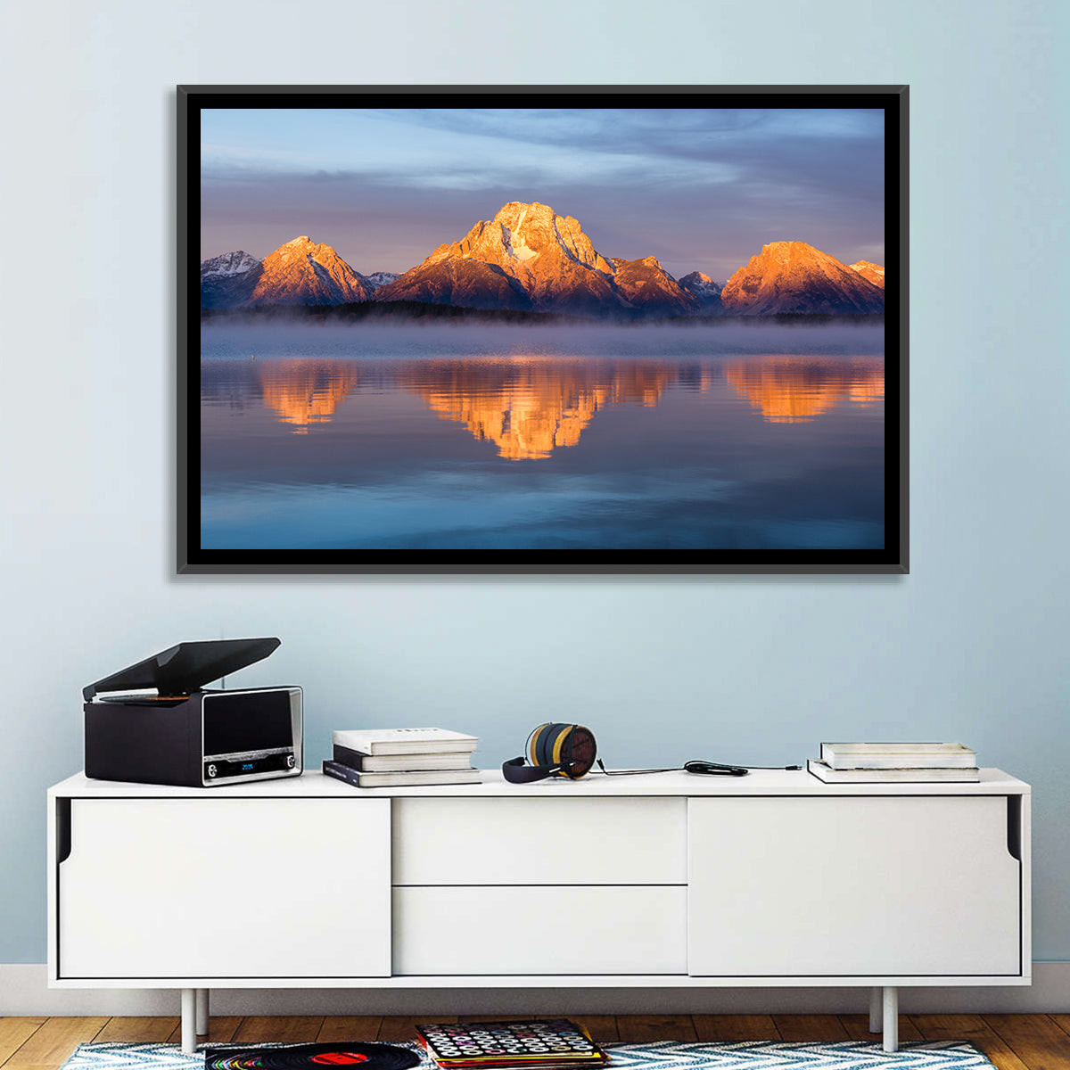Mount Moran Sunrise Over Jackson Lake Wall Art