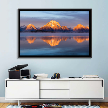 Mount Moran Sunrise Over Jackson Lake Wall Art