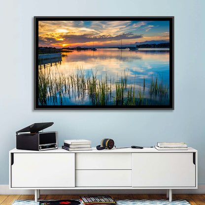 Folly River Sunset Reflection Wall Art