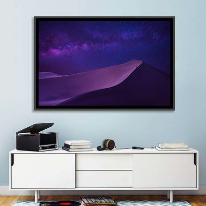 Lone Hiker Under the Milky Way Wall Art