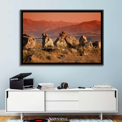 Karahunj Rocky Ridge at Sunset Wall Art