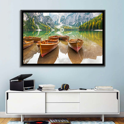 Lake Braies Boats Wall Art