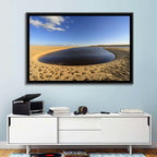 Fayoum Lake Footprints Wall Art