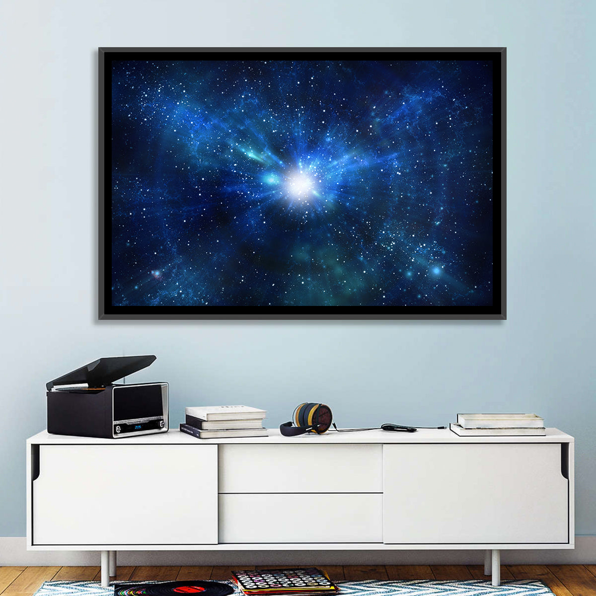 Lightspeed Galaxy Burst Wall Art