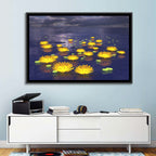 Floating Lotus at Dusk Wall Art