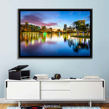 Orlando Lake Eola Skyline Wall Art