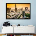 Beijing Cbd Skyline at Sunset Wall Art