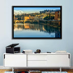 Golden Hour Florence Over the Arno River Wall Art