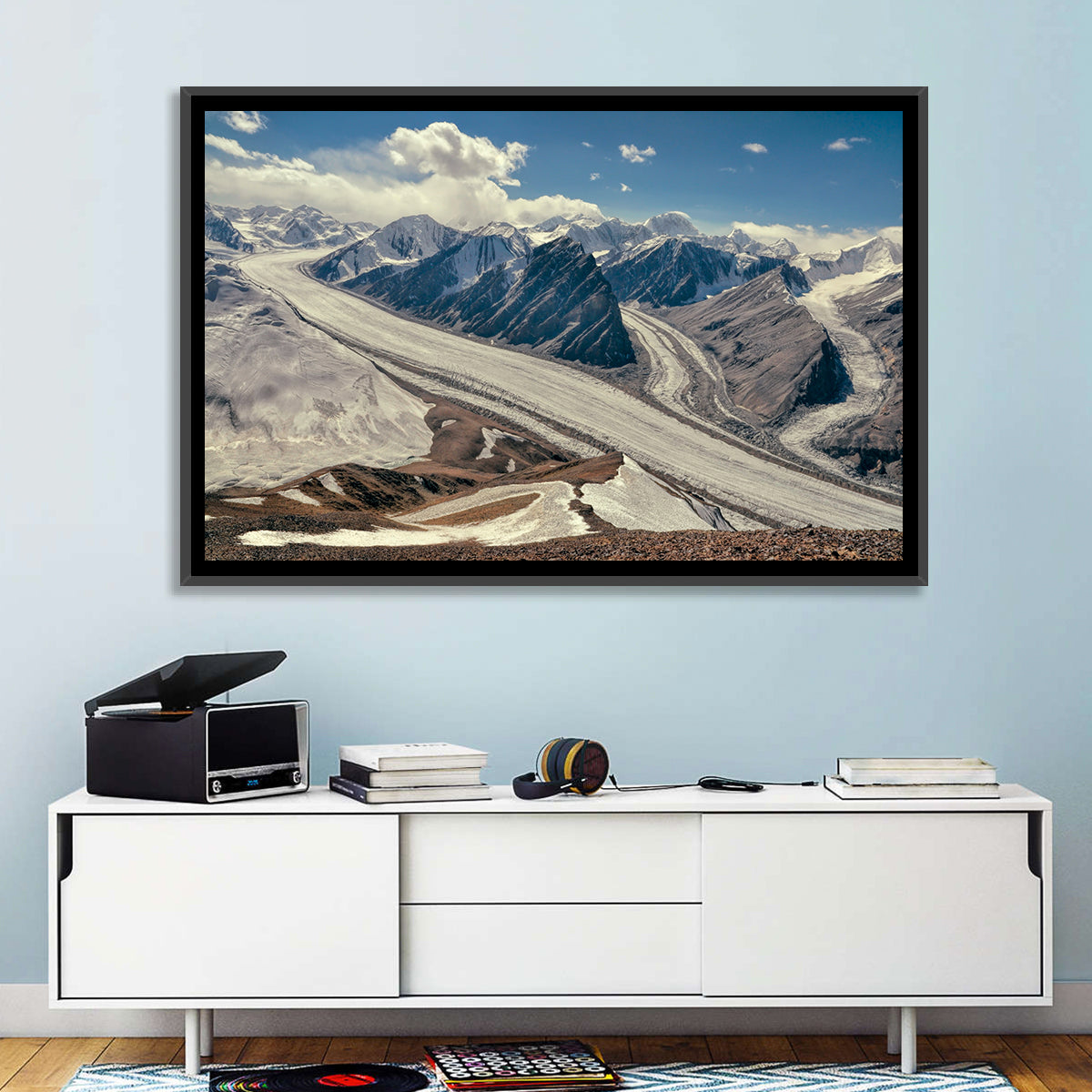 Fedchenko Glacier Vista Wall Art
