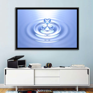 Heart Shaped Water Splash Wall Art