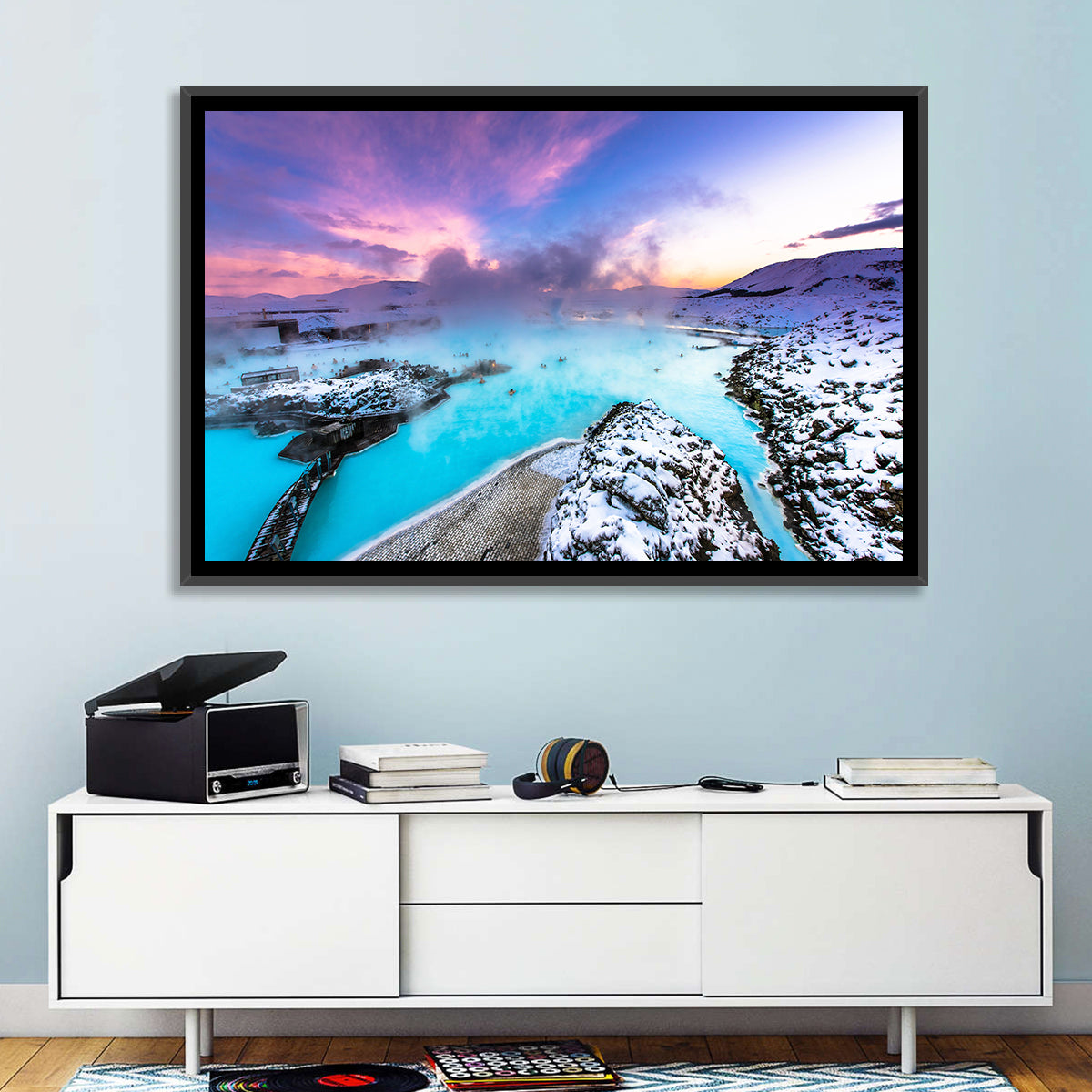 Blue Lagoon Grindavík Sunrise Wall Art