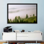 Summer Mist Over Green Hills Wall Art